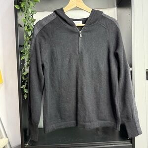 Naadam Cashmere Sweater Womens Extra Small Quite Luxury Quarter Zip Hooded